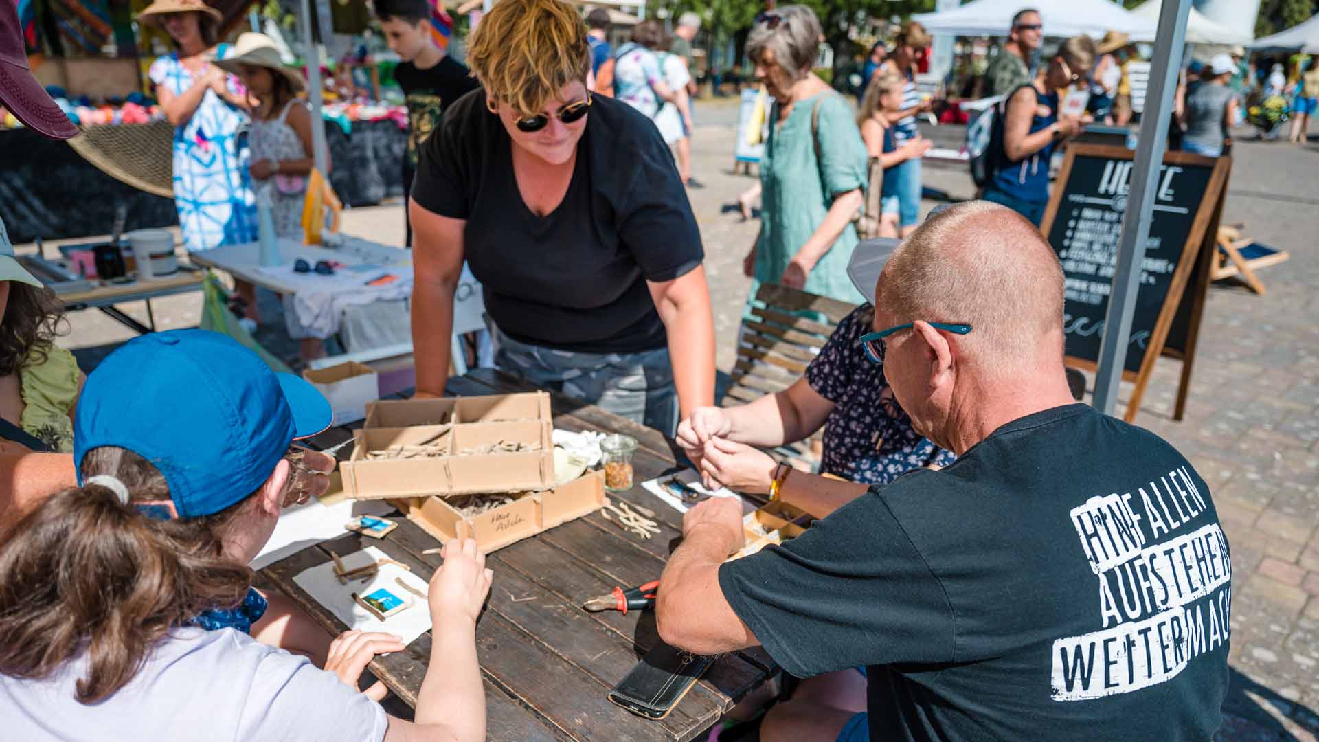Rügen kreativ Workshop Küstenmagnete